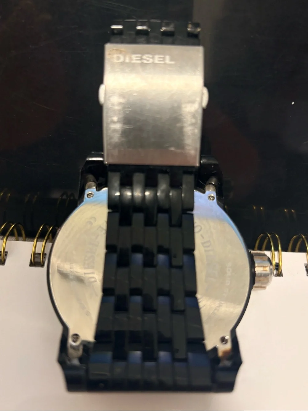 Diesel Black Watch with Red Accents
